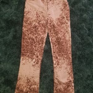 VINTAGE XOXO COWHIDE PRINT PANTS